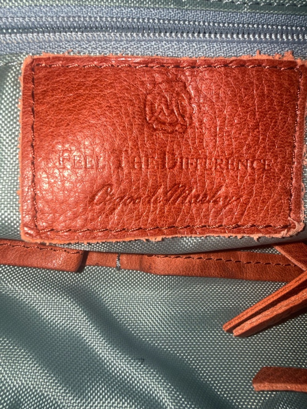 Osgoode Marley Classic‎ Red Leather Braided Accent Crossbody Bag - Picture 11 of 14